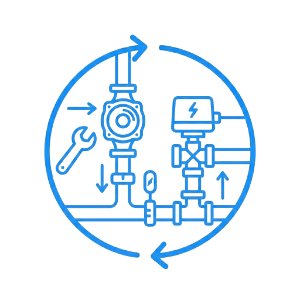Αλλαγή κυκλοφορητή & Τοποθέτηση ηλεκτροβάνας