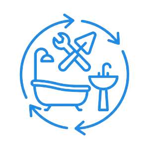 Ολική Ανακαίνιση<br>Λουτρού & Κουζίνας<br><br>