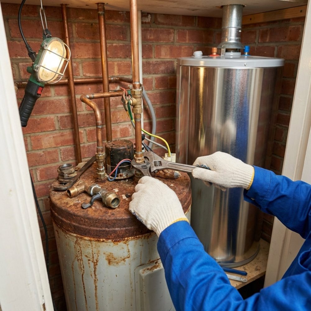 ydravlikos-mixalis-Αλλαγή θερμοσίφωνα