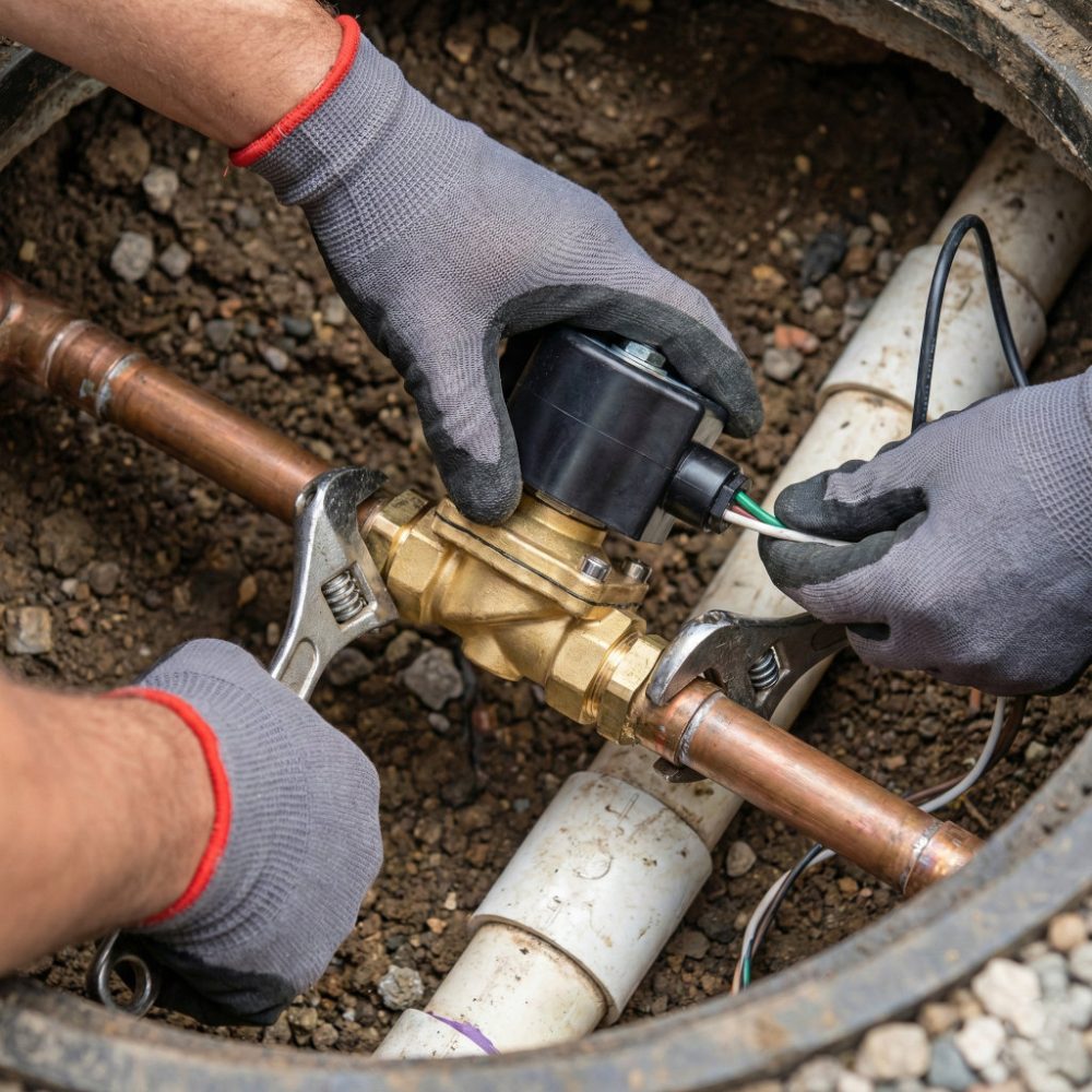 ydravlikos-mixalis-Τοποθέτηση ηλεκτροβάνας